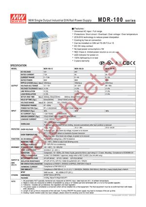 MDR-100-48 datasheet  